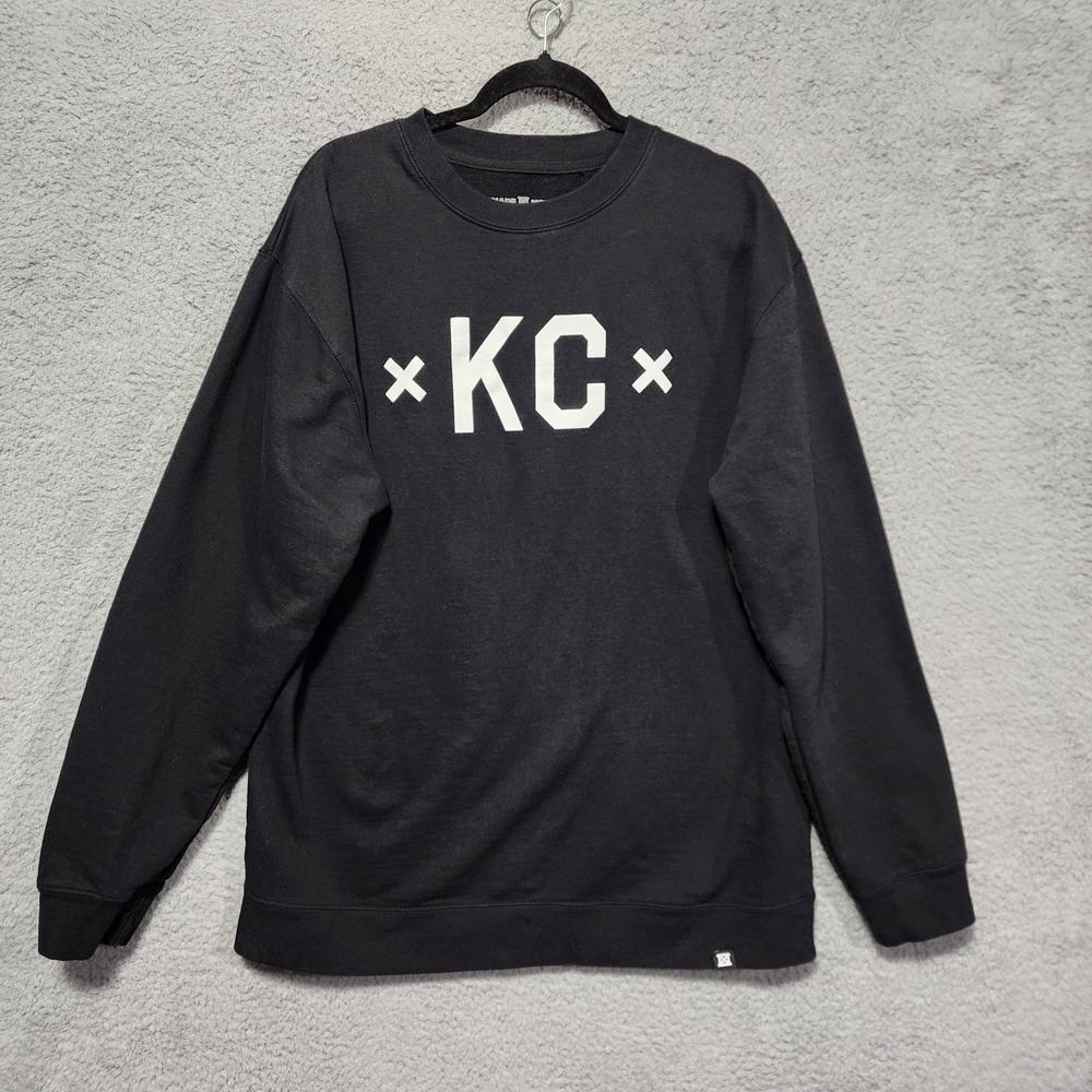 KC Kansas City Black Crewneck Made Mobb Size XXL Signature KC - Picture 1 of 6
